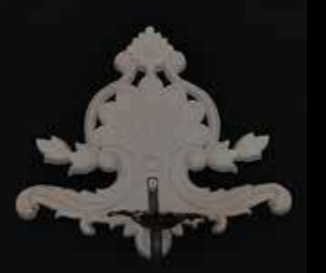 Boyanabilir Polyester Ham Objeler -DUVAR APLİK MUMLUK 29X25 CM