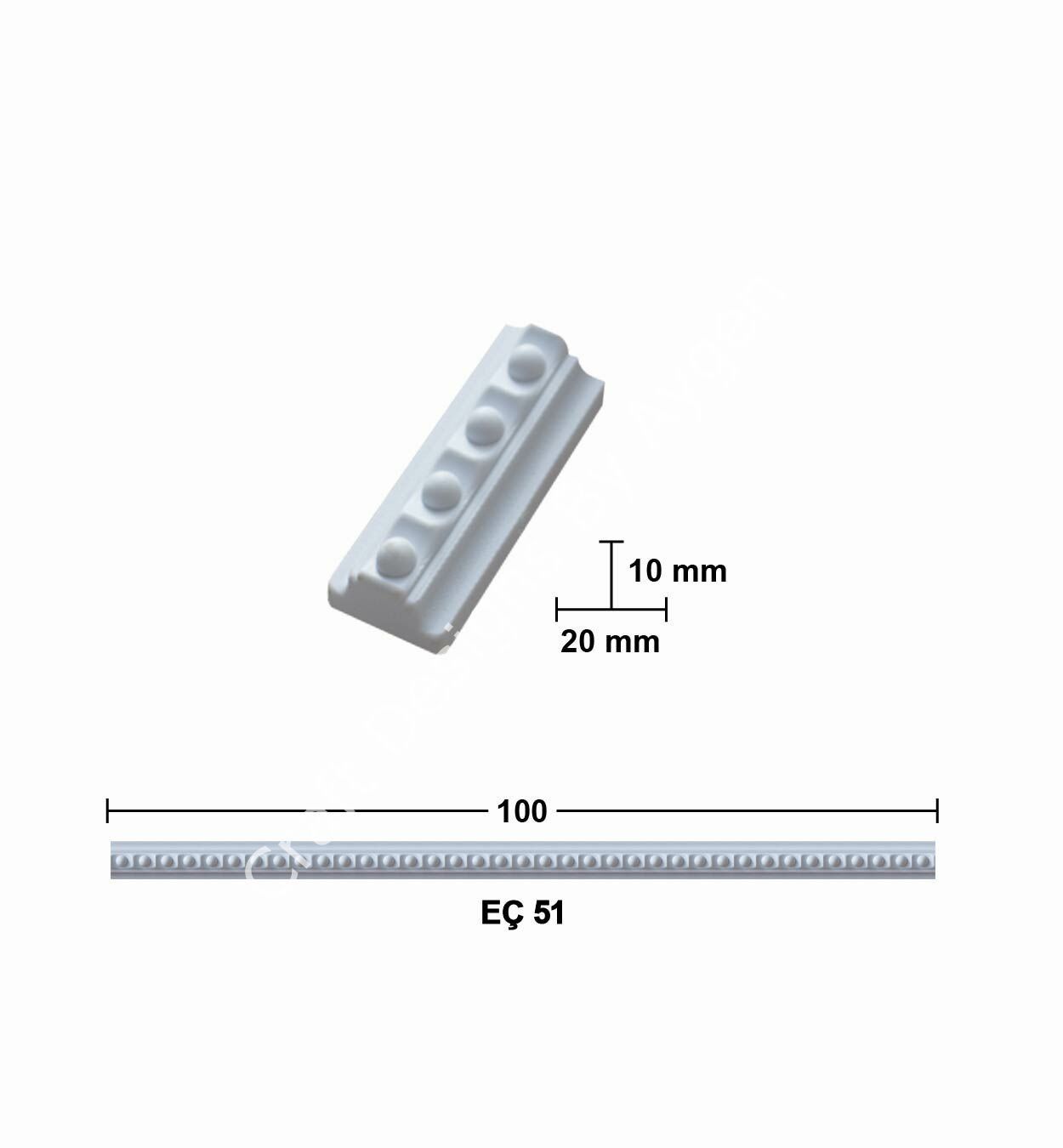 EÇ 51 100 cm ESNEK MOBİLYA ÇITASI