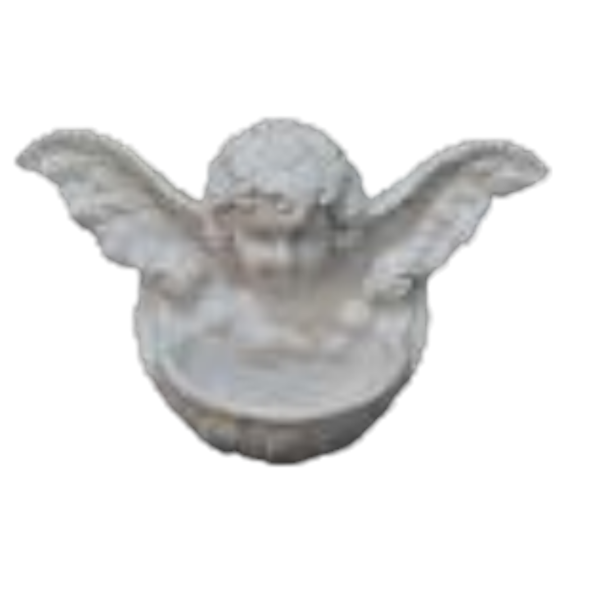 Boyanabilir Polyester Ham Objeler -HAVUZLU MELEK 19X12 CM