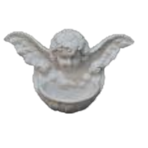 Boyanabilir Polyester Ham Objeler -HAVUZLU MELEK 19X12 CM