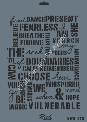 STENCIL NEW SERI X-LARGE 175