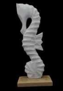 Boyanabilir Polyester Ham Objeler -KAİDELİ DENİZ ATI 26X7 CM