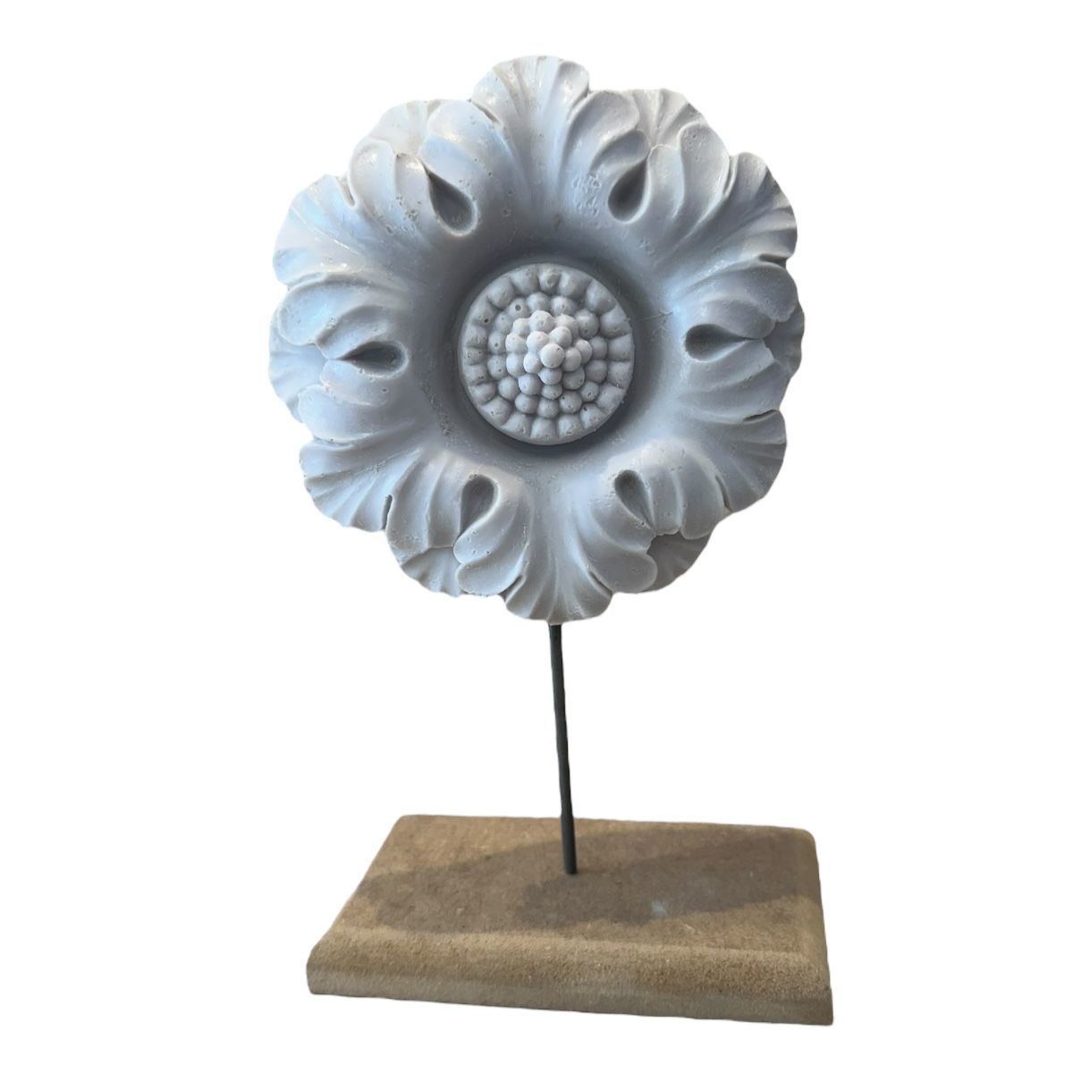 Boyanabilir Polyester Ham Objeler -TABLALI ÇİCEK DEKOR 27X15 CM