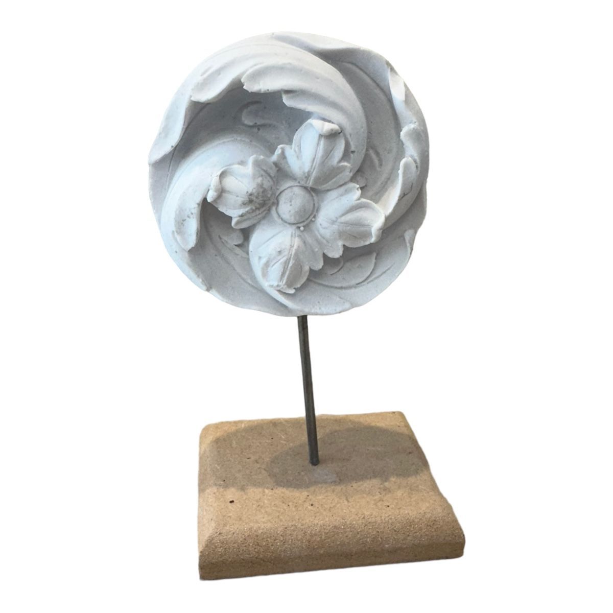 Boyanabilir Polyester Ham Objeler -TABLALI OYMA DEKOR 18X10 CM