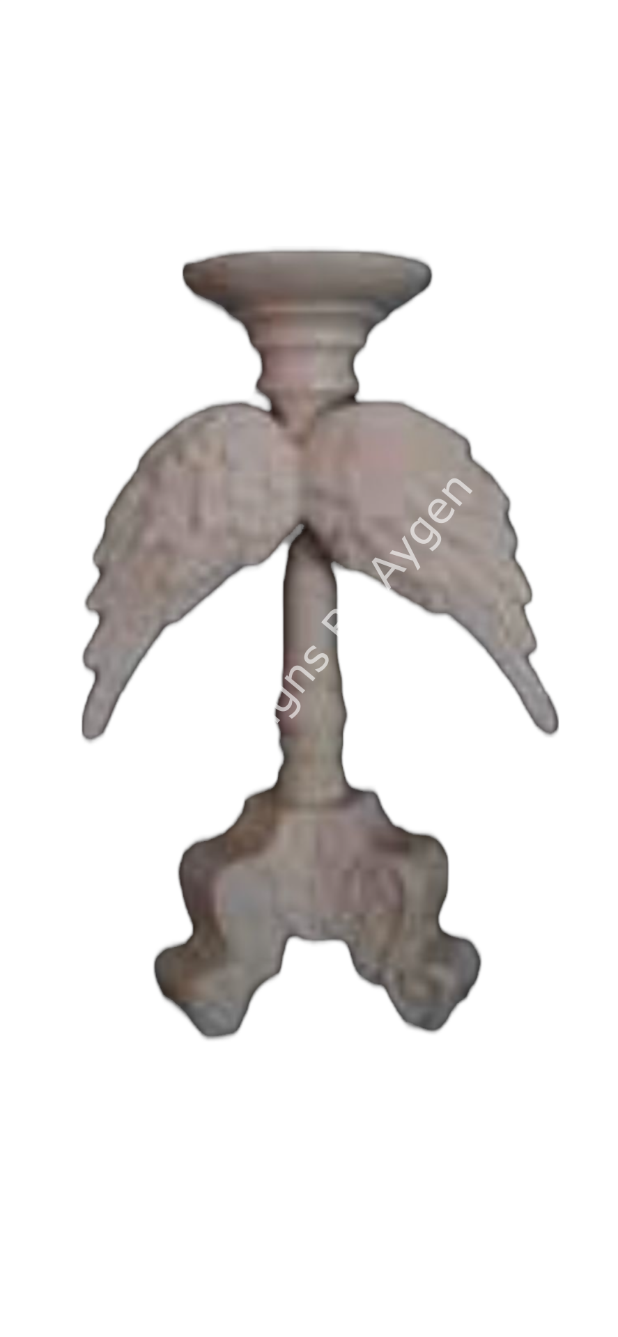 Boyanabilir Polyester Ham Objeler -KÜÇÜK KANATLI MUMLUK 30X19 CM