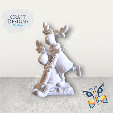 Boyanabilir Polyester Ham Objeler -KIZAKLI GEYİKLER