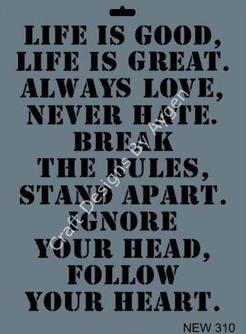 STENCIL NEW SERI X-LARGE 310