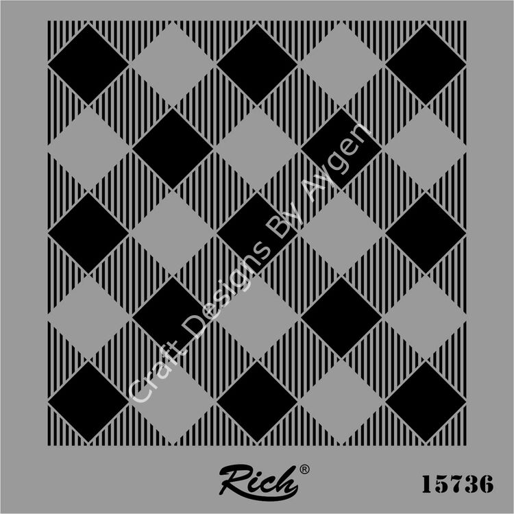 STENCIL KARE 25*25 15736