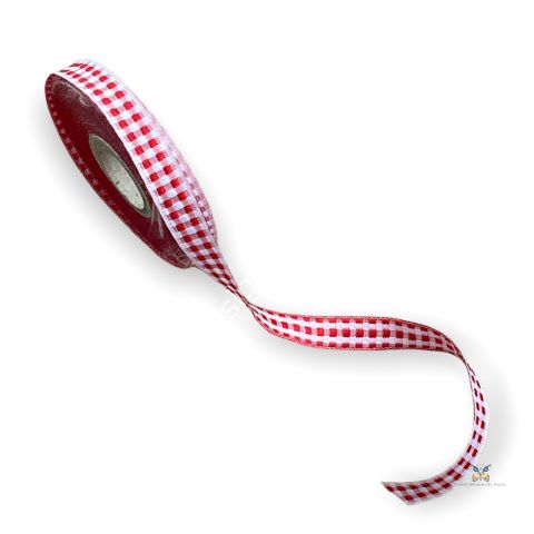 KIRMIZI BEYAZ PÖTIKARE KURDELE - 1 METRE