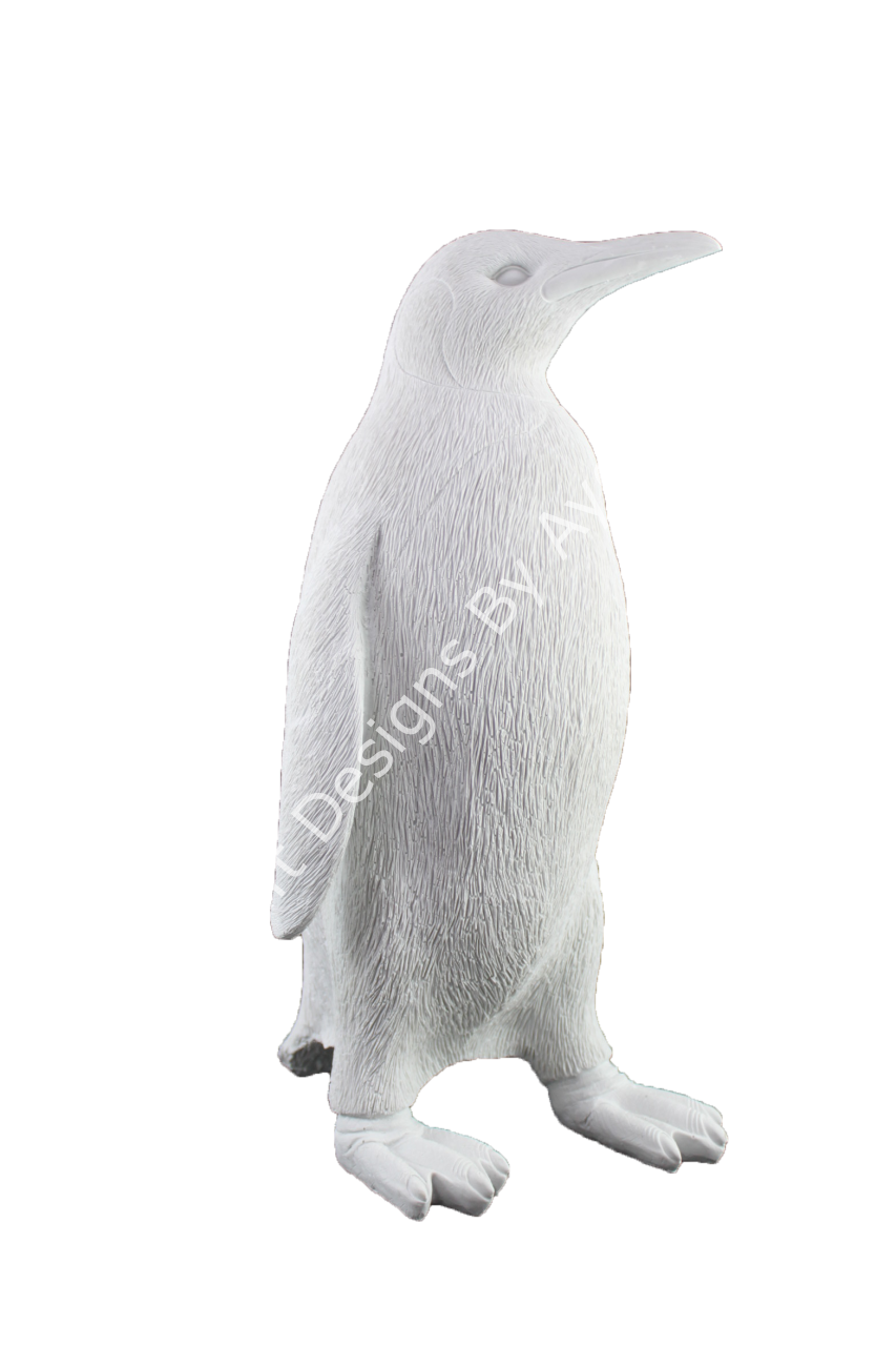 Boyanabilir Polyester Ham Objeler -KÜÇÜK PENGUEN 44X24 CM