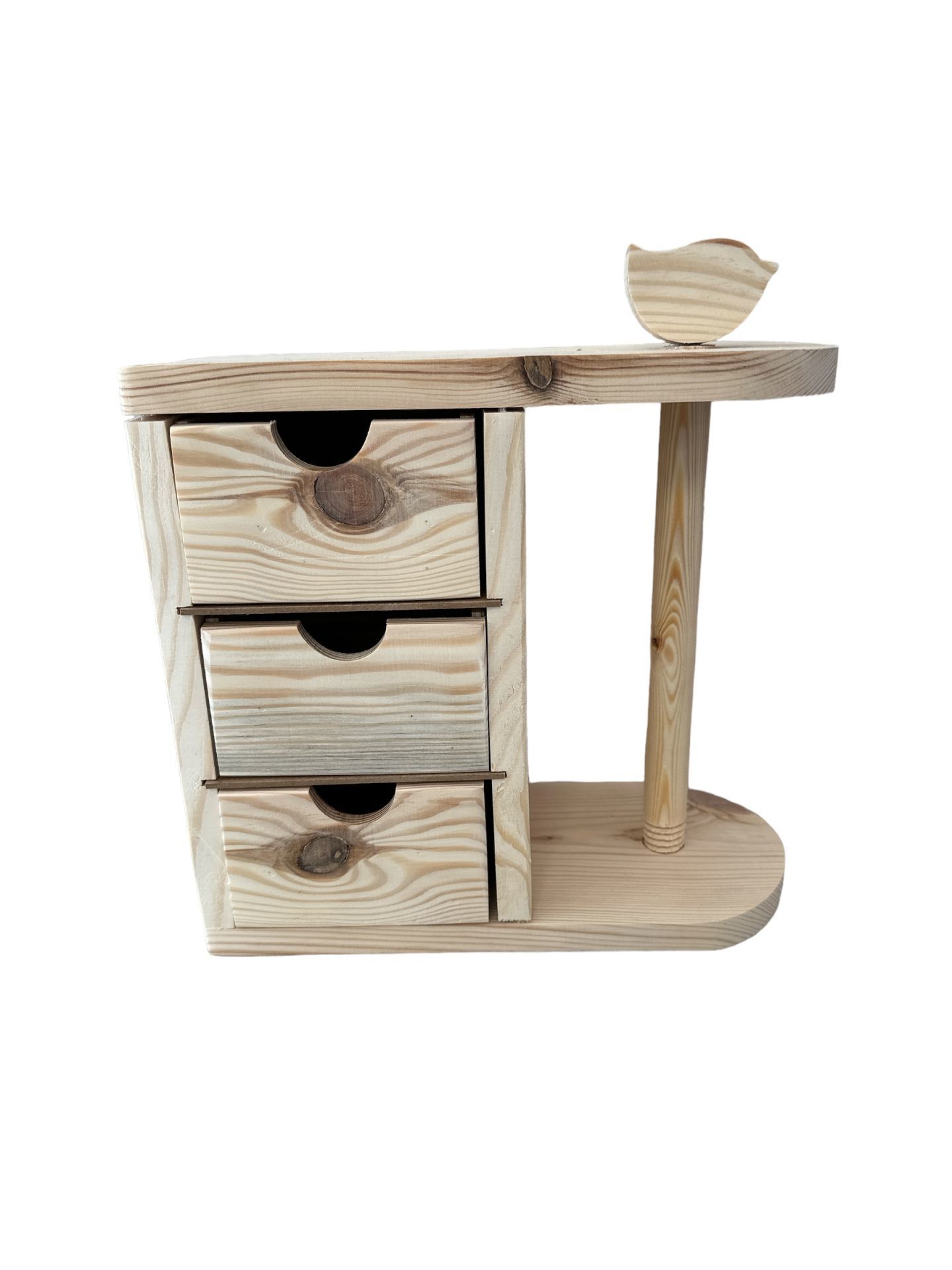 Boyanabilir Ahşap Ham Objeler -MASİF KUŞLU HAVLULUK