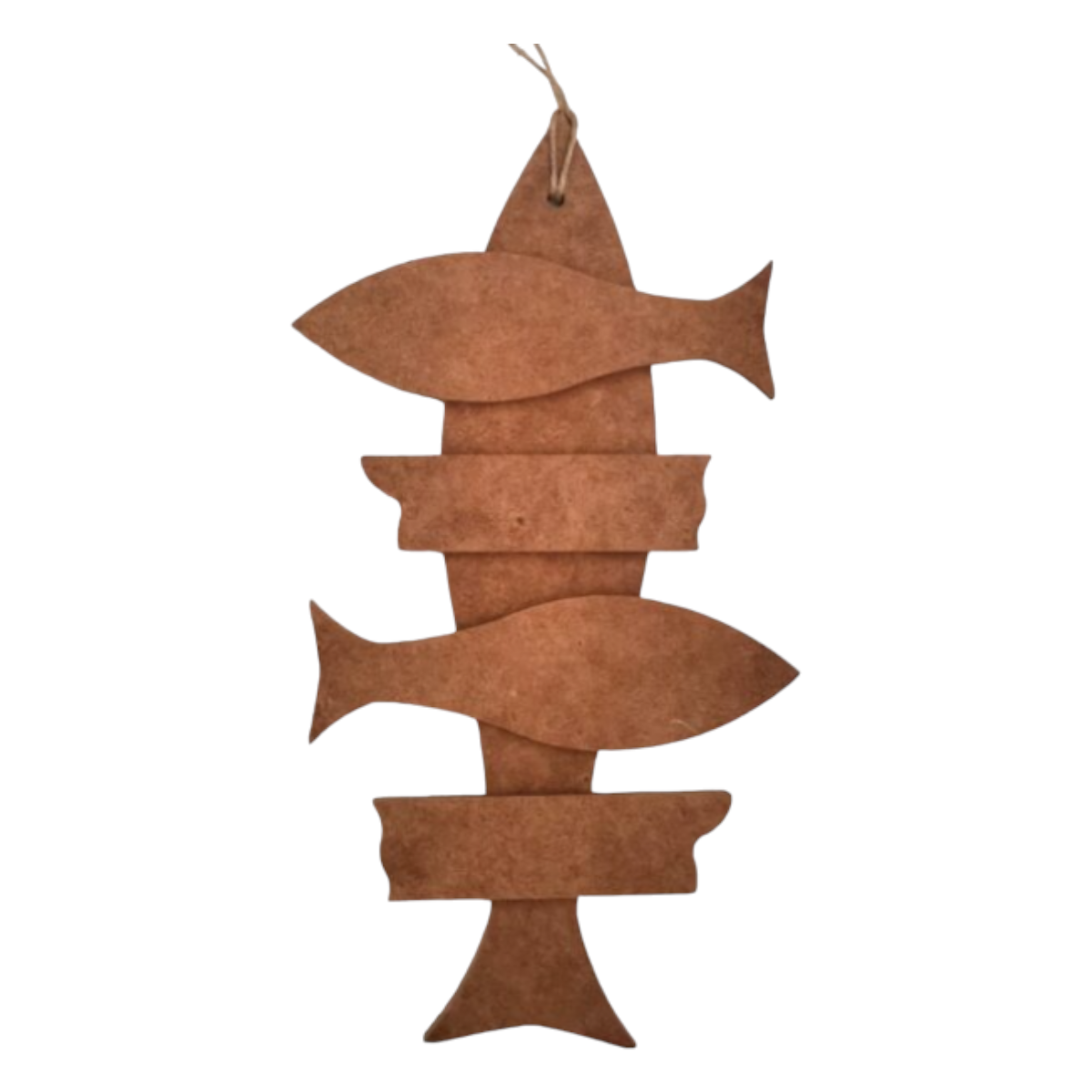 Boyanabilir Ahşap Ham Objeler -BALIK TABELA 30x7 cm