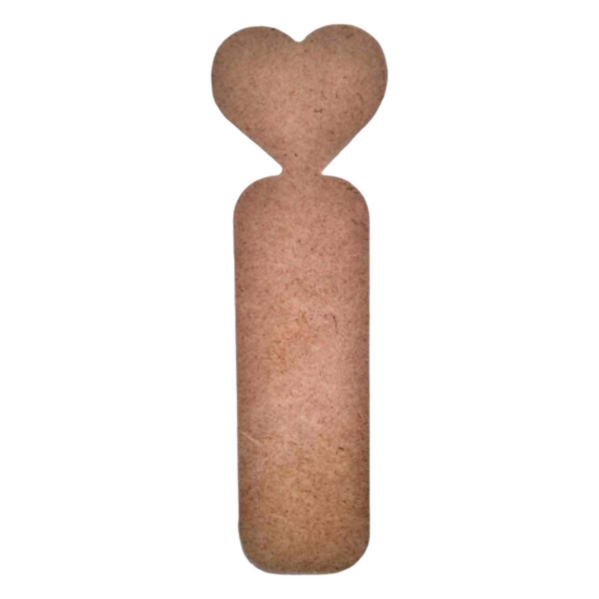 Boyanabilir Ahşap Ham Objeler -KALP KİTAP AYIRACI 20 cm