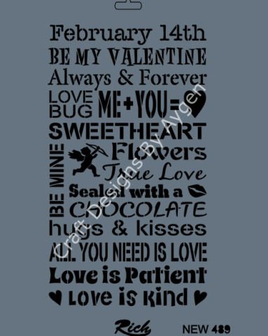 STENCIL NEW SERI X-LARGE 489