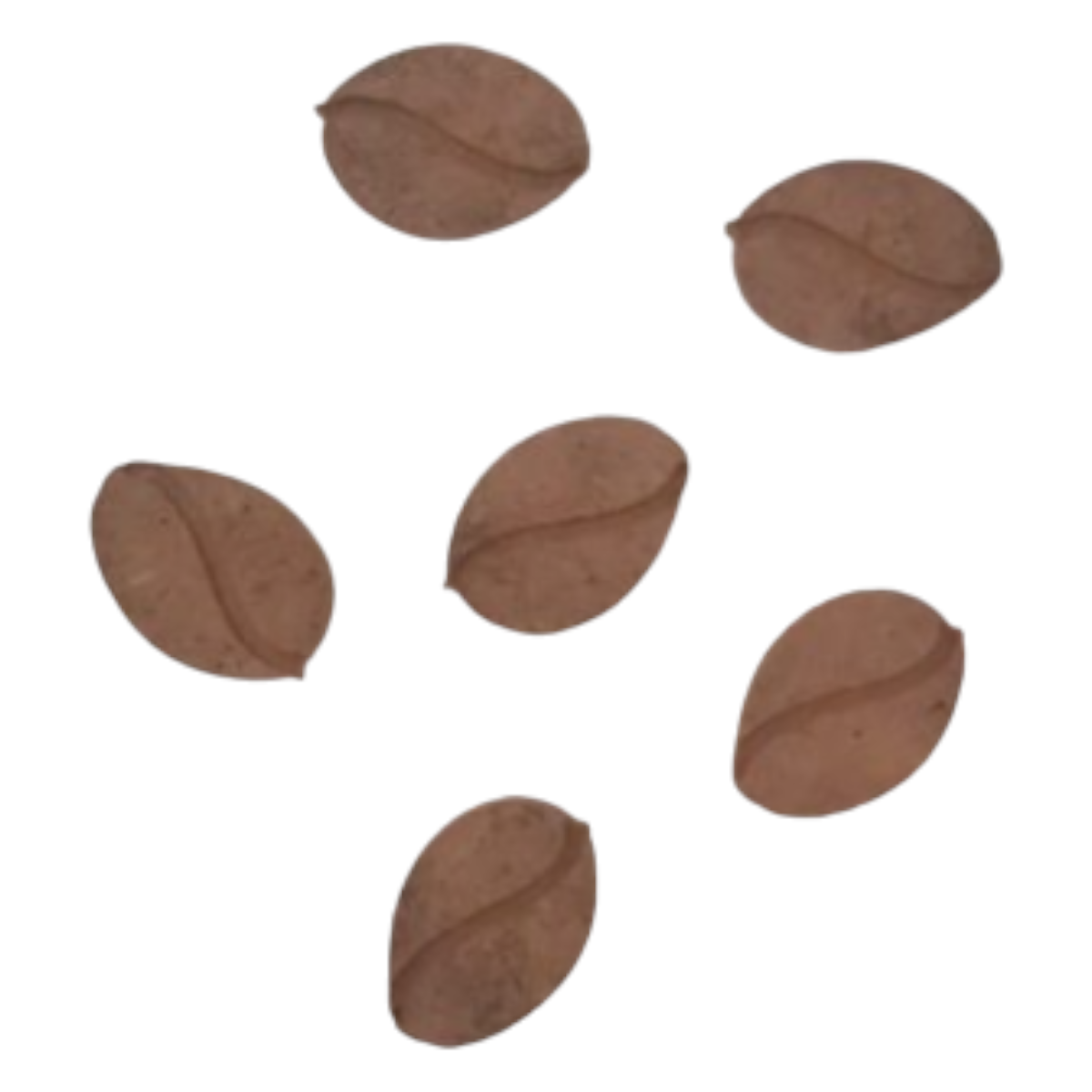 Boyanabilir Ahşap Ham Objeler -KAHVE ÇEKİRDEĞİ 6'LI 3 x 3,5 cm