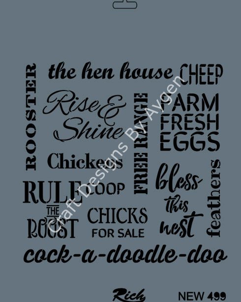 STENCIL NEW SERI X-LARGE 499