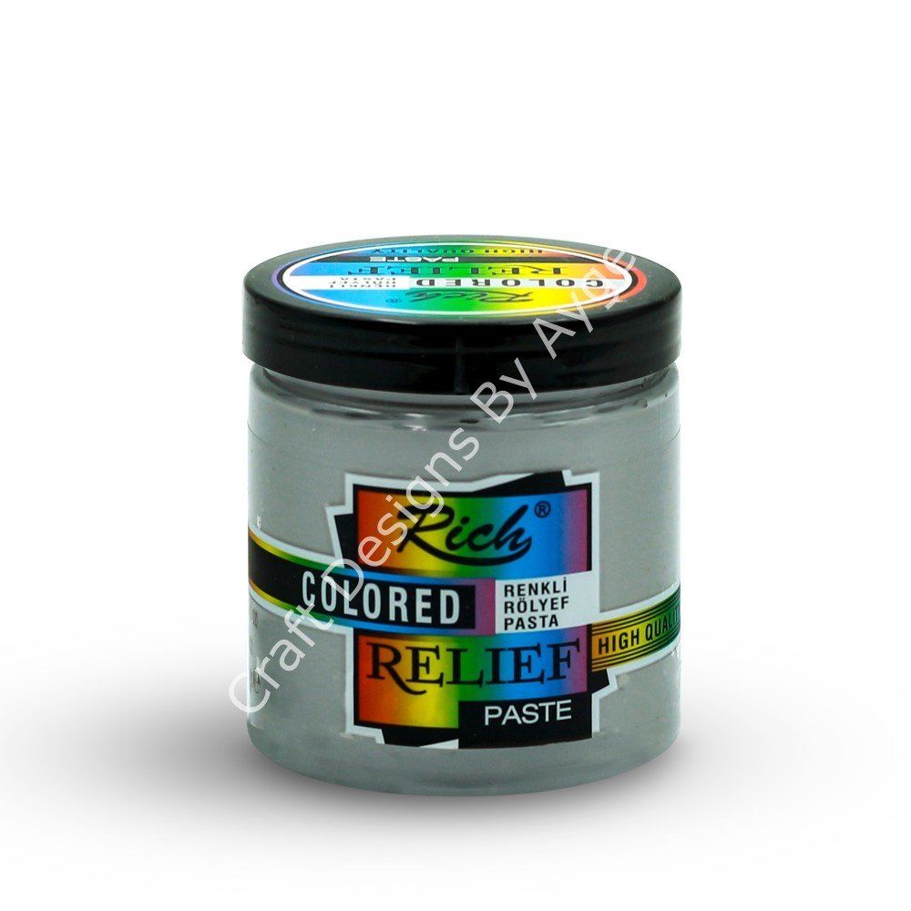RENKLİ RÖLYEF PASTA - COUNTRY GRİ 250ml