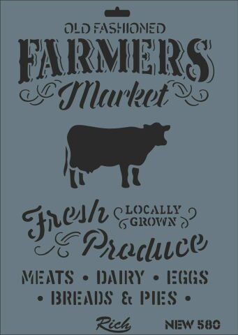 STENCIL NEW SERI X-LARGE 580