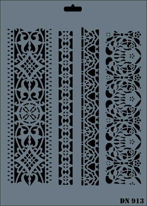 STENCIL DANTEL SERI X-LARGE 913