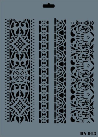 STENCIL DANTEL SERI X-LARGE 913