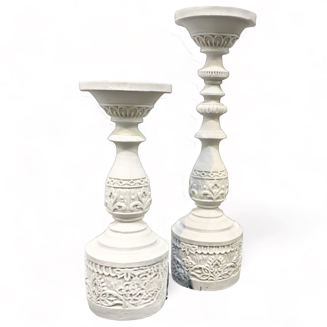 Boyanabilir Polyester Ham Objeler -VİNTAGE ŞAMDAN SET