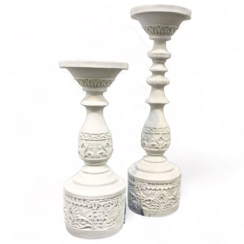 Boyanabilir Polyester Ham Objeler -VİNTAGE ŞAMDAN SET