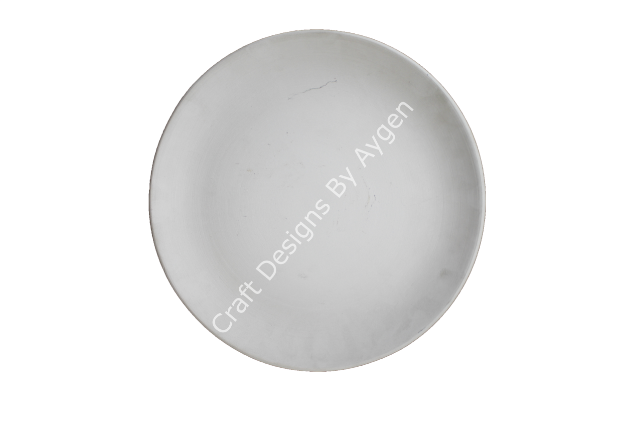 Boyanabilir Seramik Ham Objeler -YUVARLAK SEAMİK TABAK