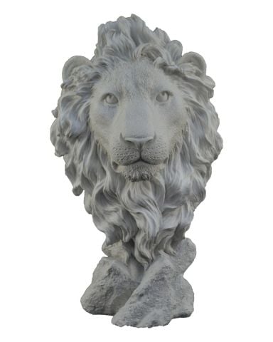 Boyanabilir Polyester Ham Objeler -ASLAN BÜST 36X32 CM