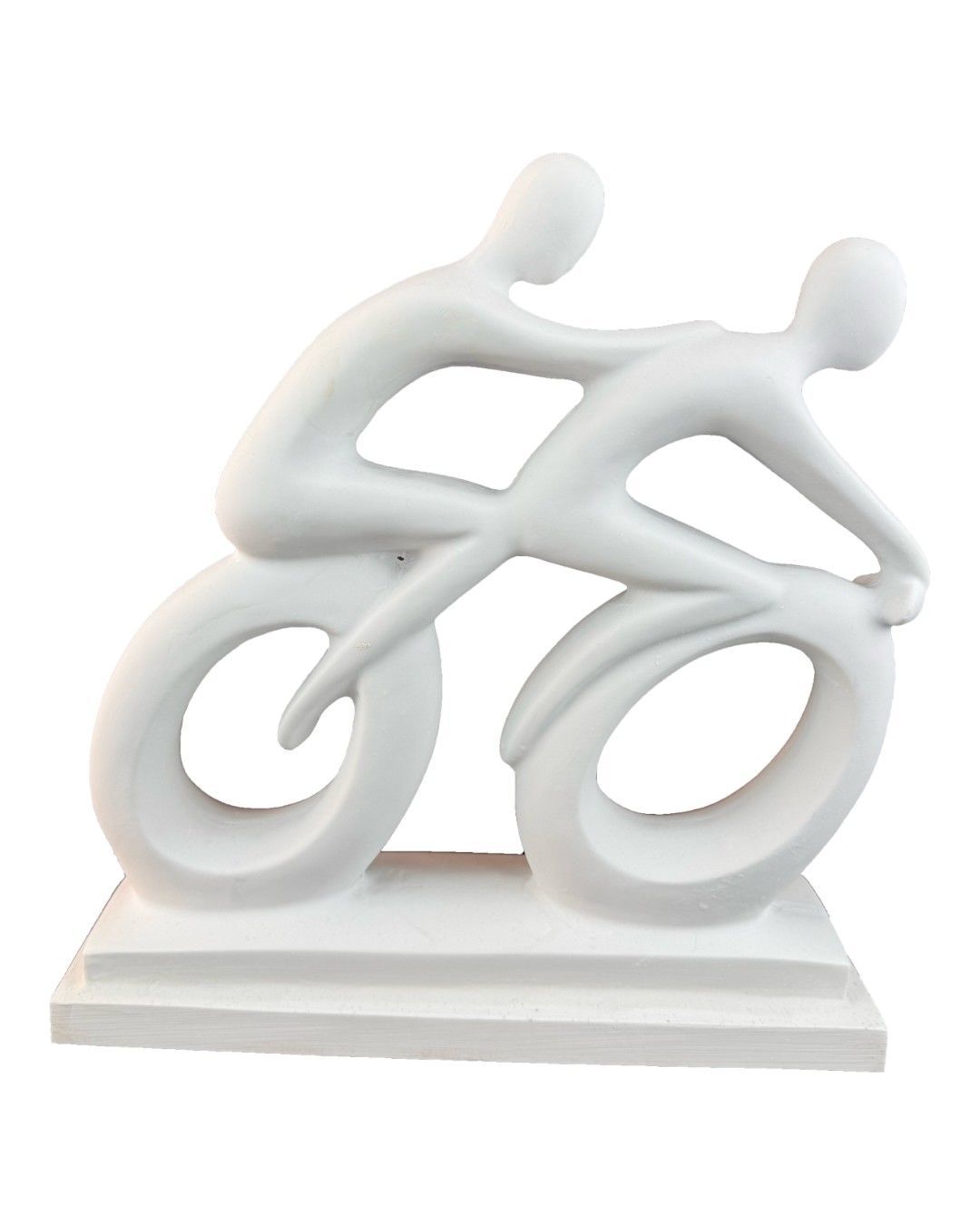 Boyanabilir Polyester Ham Objeler -SOYUT BİSİKLETE BİNEN ÇİFT