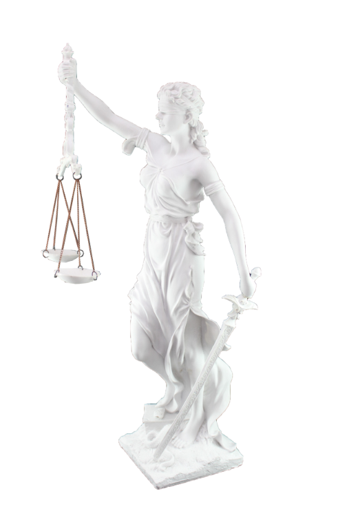 Boyanabilir Polyester Ham Objeler -BÜYÜK ADALET KADIN 70X24 CM