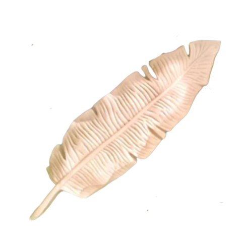 Boyanabilir Çıta&Aplik Objeler -ESNEK APLİK TÜY YAPRAK 2