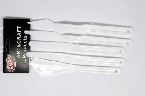 PLASTİK SPATULA SET BEYAZ