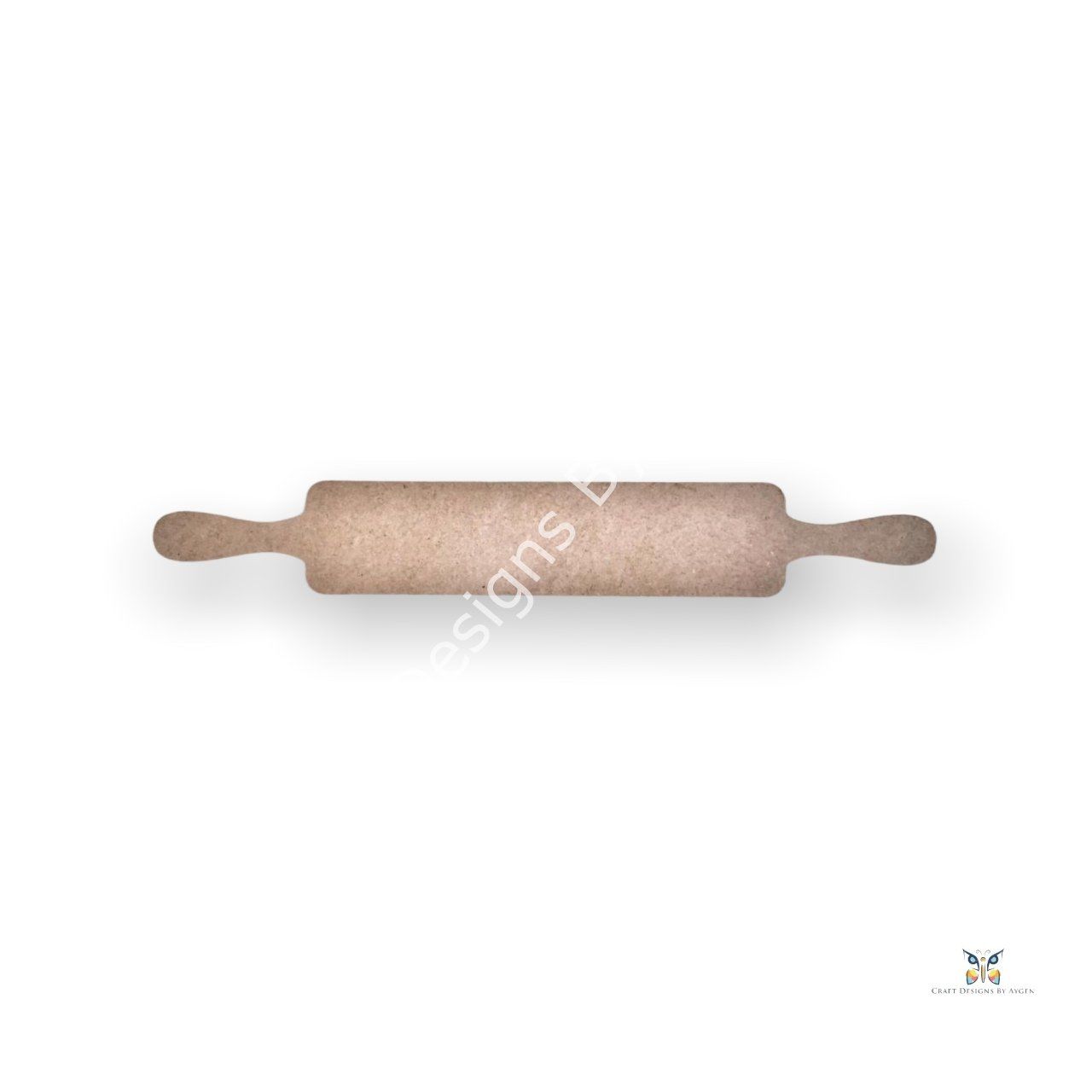 Boyanabilir Ahşap Ham Objeler -OKLAVA - MERDANE  40 x 9 cm