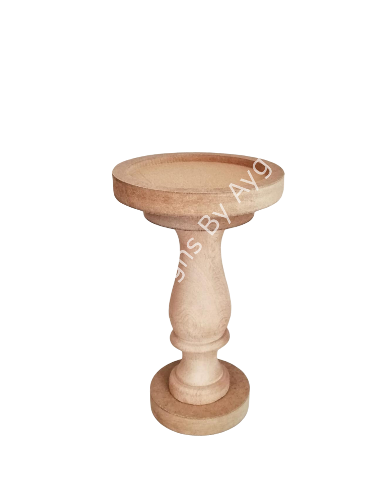 Boyanabilir Ahşap Ham Objeler -ŞAMDAN KISA 20 cm