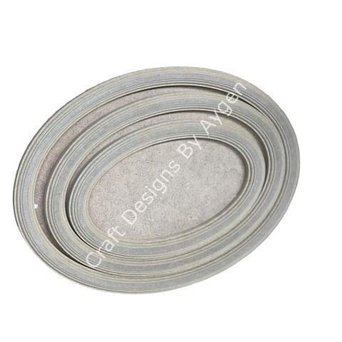 Boyanabilir Ahşap Ham Objeler -PROMOSYON OVAL PANO