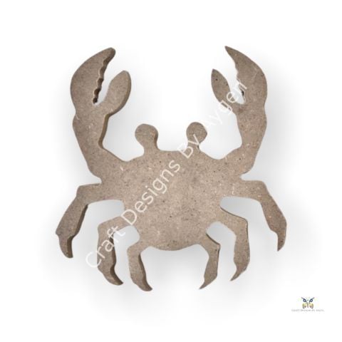 Boyanabilir Ahşap Ham Objeler -YENGEÇ 8 x 9 cm