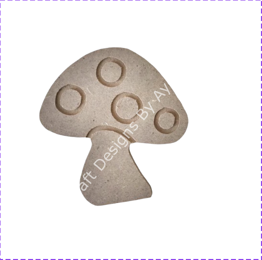 Boyanabilir Ahşap Ham Objeler -MANTAR 9 x 9 cm