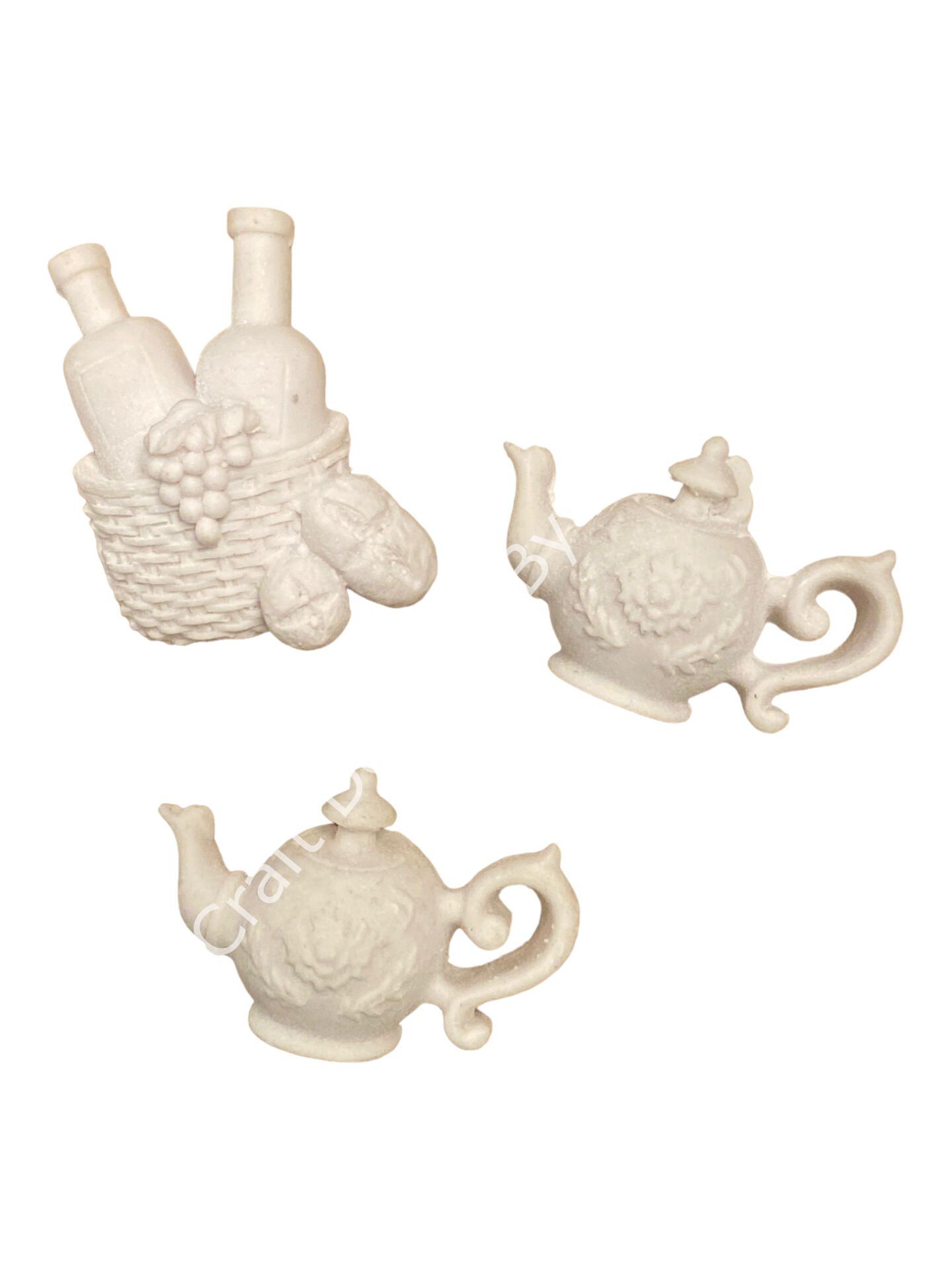 Boyanabilir Polyester Ham Objeler -ÜÇLÜ ÇAYDANLIK