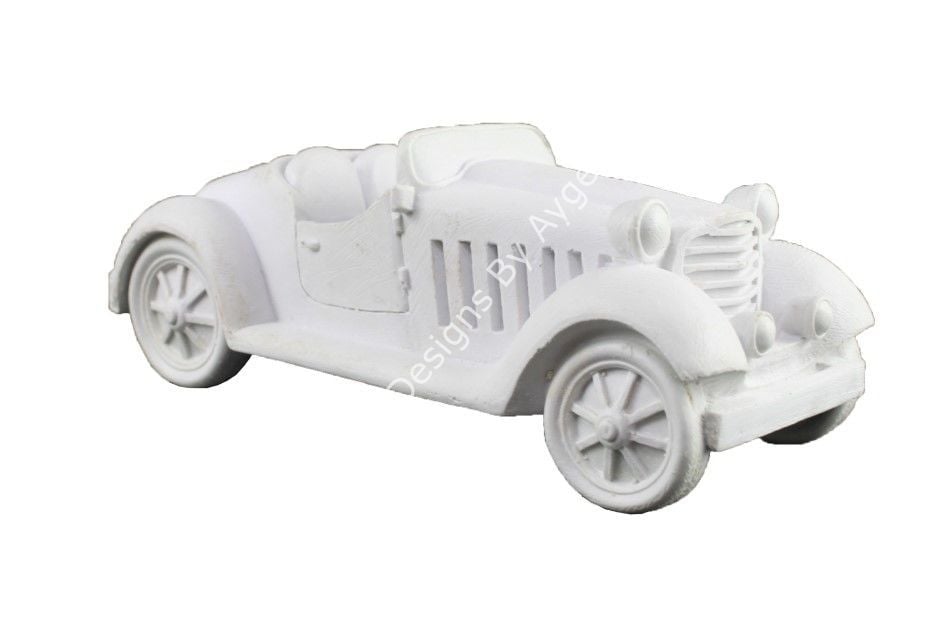 Boyanabilir Polyester Ham Objeler -ARABA 27X10 CM