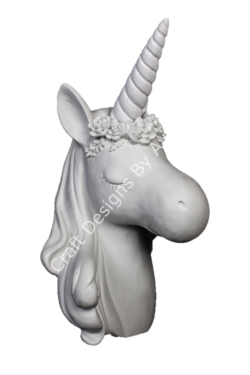 Boyanabilir Polyester Ham Objeler -DUVARDAKİ UNICORN