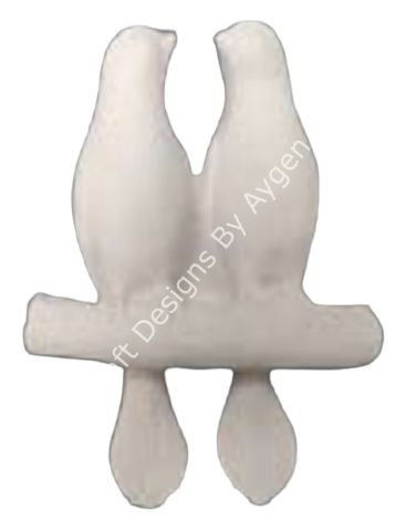 Boyanabilir Polyester Ham Objeler -DALDA İKİLİ KUŞ