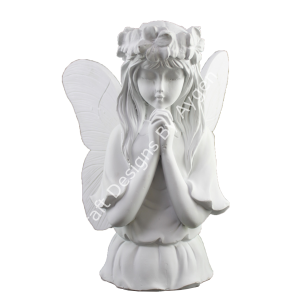 Boyanabilir Polyester Ham Objeler -BÜYÜK MELEK KIZ BİBLO 27X24 CM