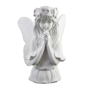 Boyanabilir Polyester Ham Objeler -BÜYÜK MELEK KIZ BİBLO 27X24 CM