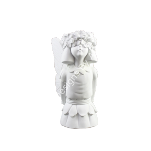 Boyanabilir Polyester Ham Objeler -KÜÇÜK MELEK KIZ BİBLO 21X12 CM