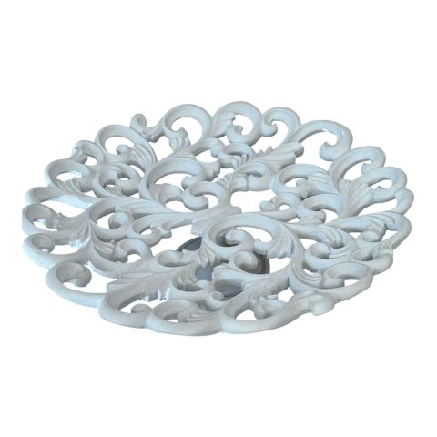 Boyanabilir Polyester Ham Objeler -DANTEL MEYVELİK YUVARLAK KÜÇÜK