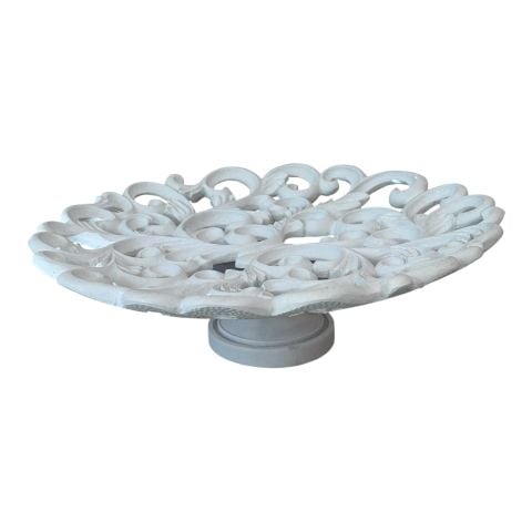 Boyanabilir Polyester Ham Objeler -DANTEL MEYVELİK YUVARLAK KÜÇÜK