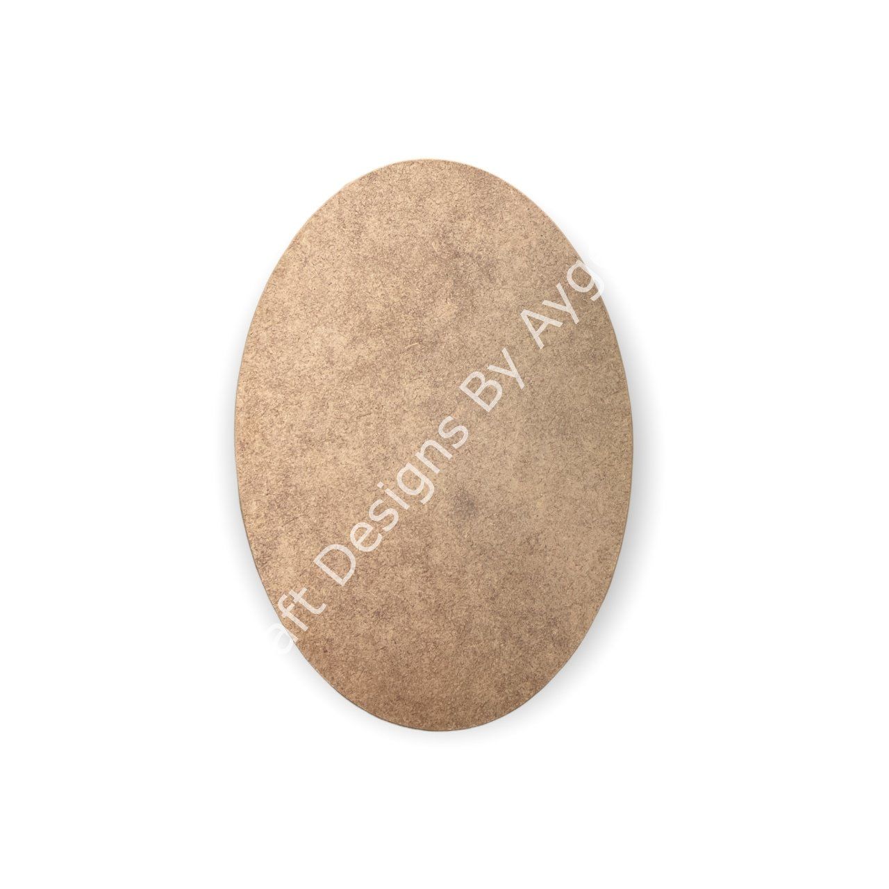 Boyanabilir Ahşap Ham Objeler -DERİN OVAL PANO 24x35 CM