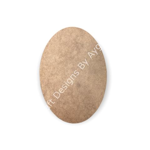 Boyanabilir Ahşap Ham Objeler -DERİN OVAL PANO 24x35 CM