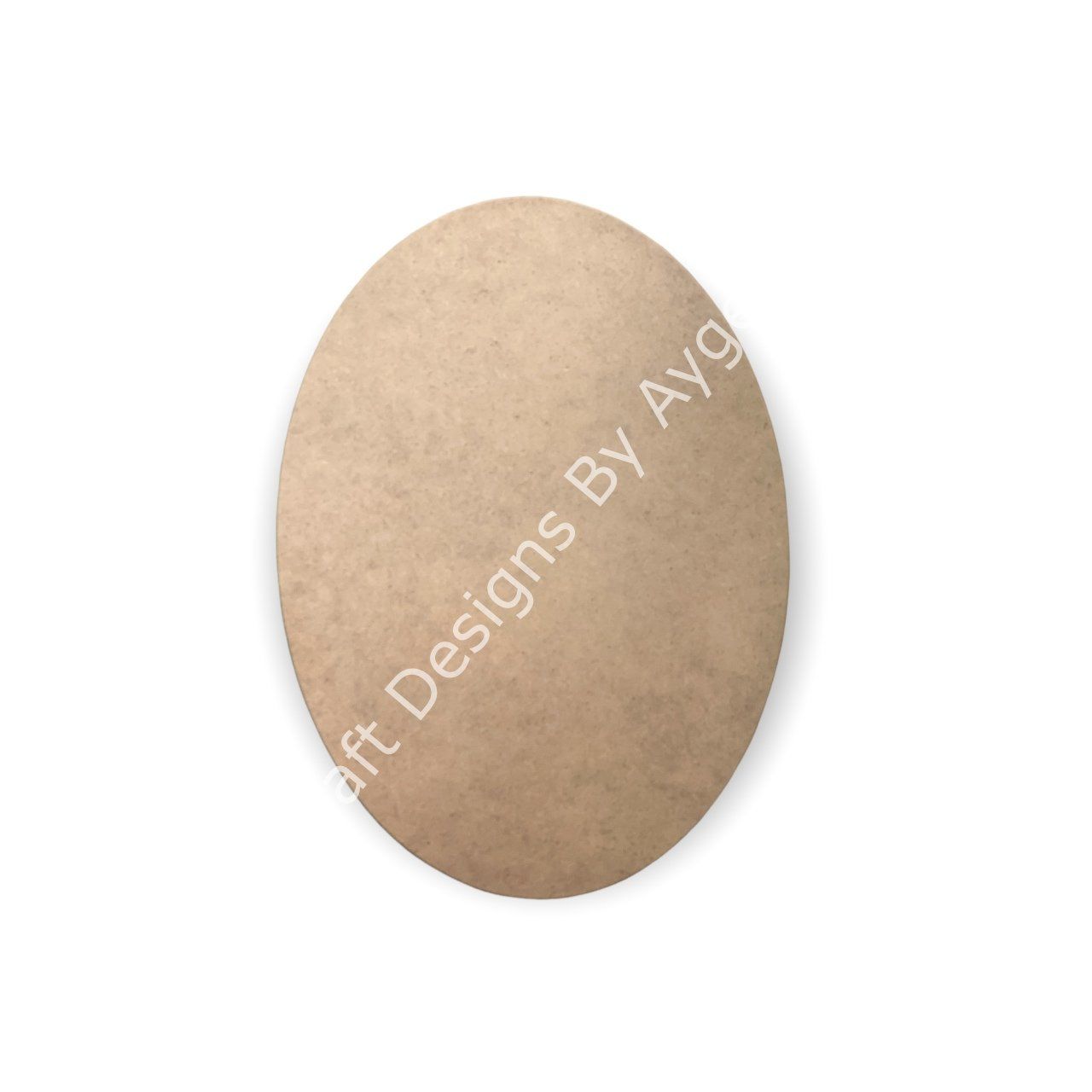 Boyanabilir Ahşap Ham Objeler -DERİN OVAL PANO 33x42 CM