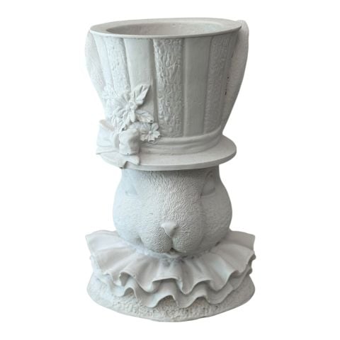 Boyanabilir Polyester Ham Objeler -TAVŞAN SAKSI